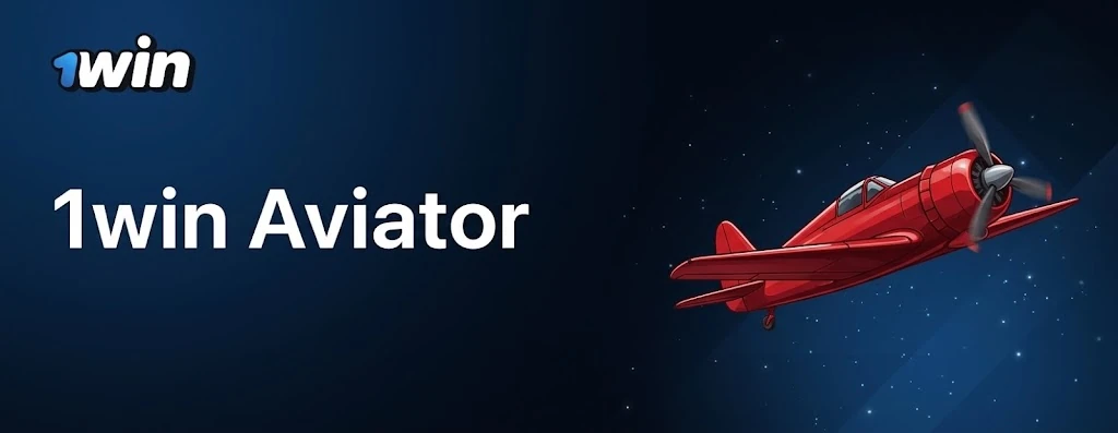1win Aviator Spiel – Crash-Spiel von Spribe mit rotem Flugzeug und Multiplikator