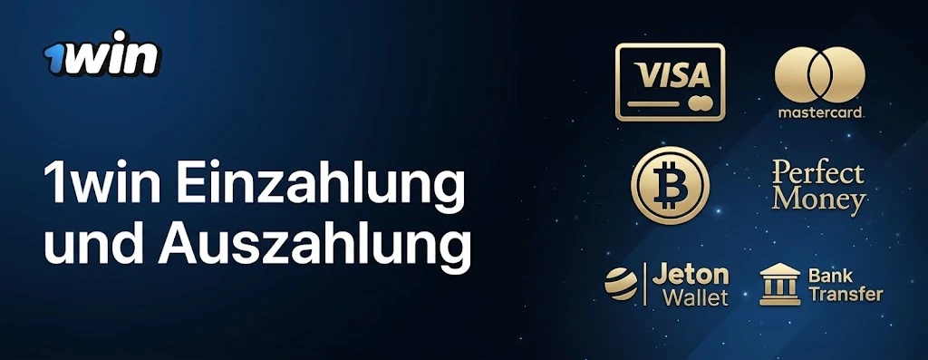 1win Zahlungsmethoden Schweiz – Einzahlung und Auszahlung mit TWINT, Karte und Krypto